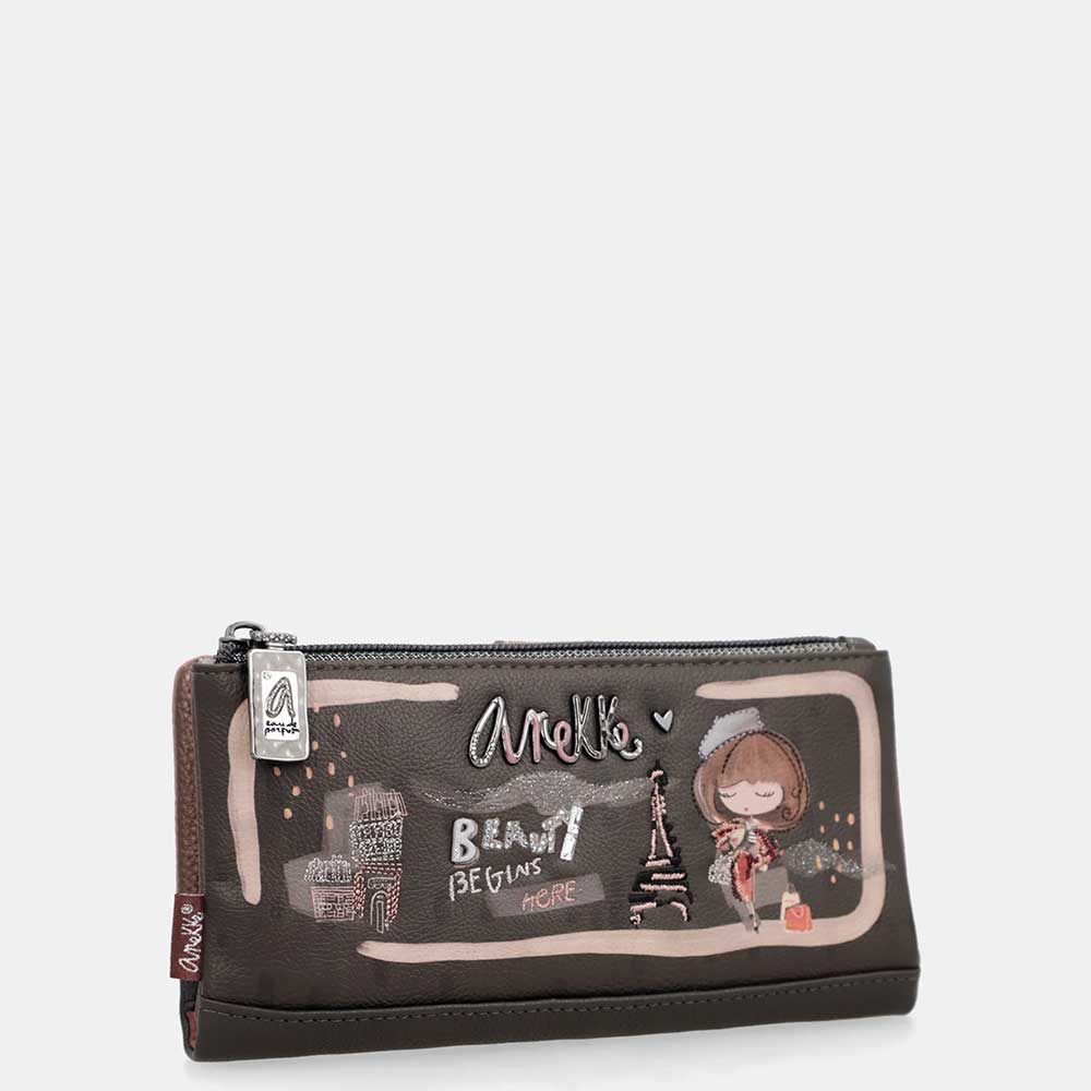 Anekke Portafoglio Grande Flessibile RFID | Collezione Mademoiselle