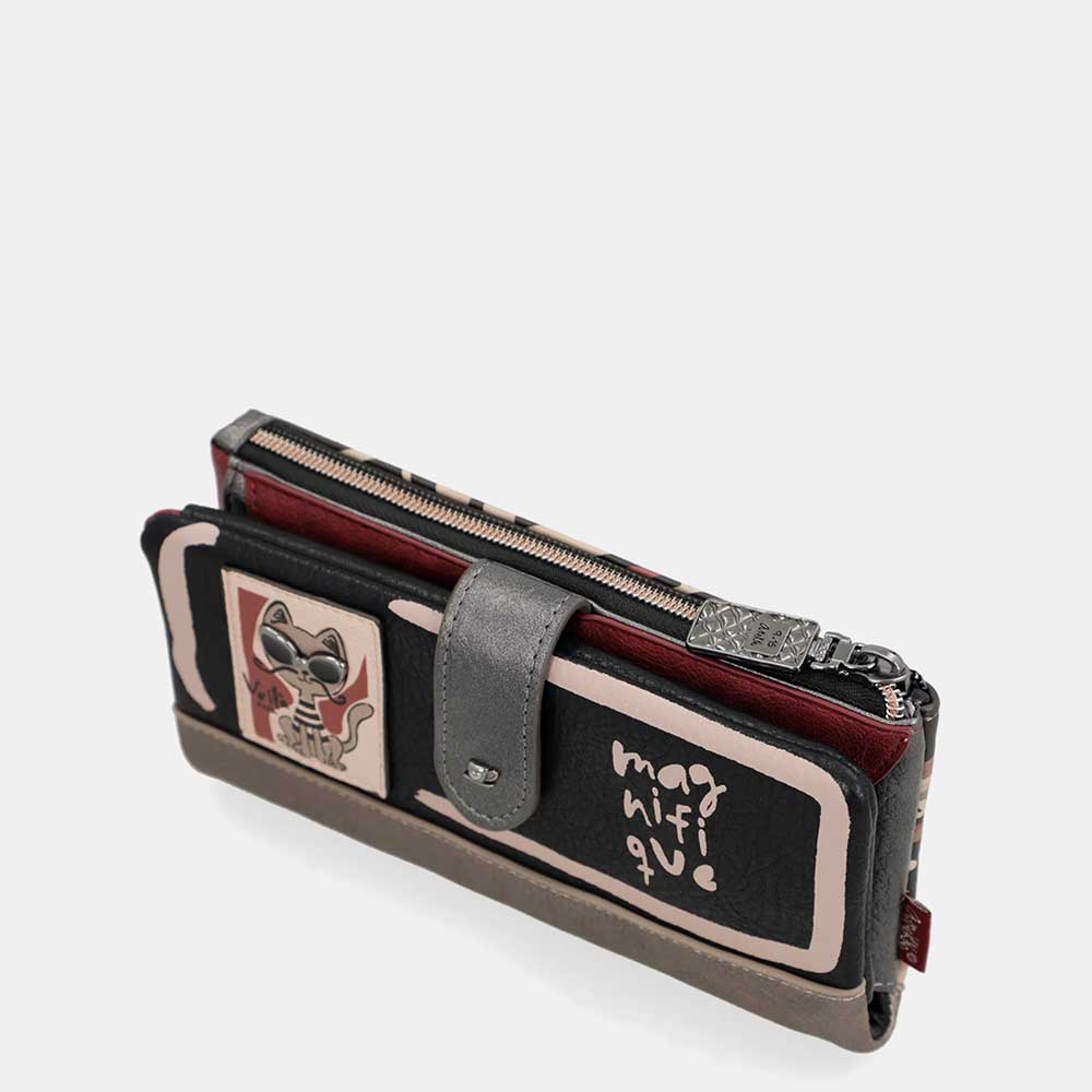 Anekke Portafoglio Grande Flessibile RFID | Collezione Parisian