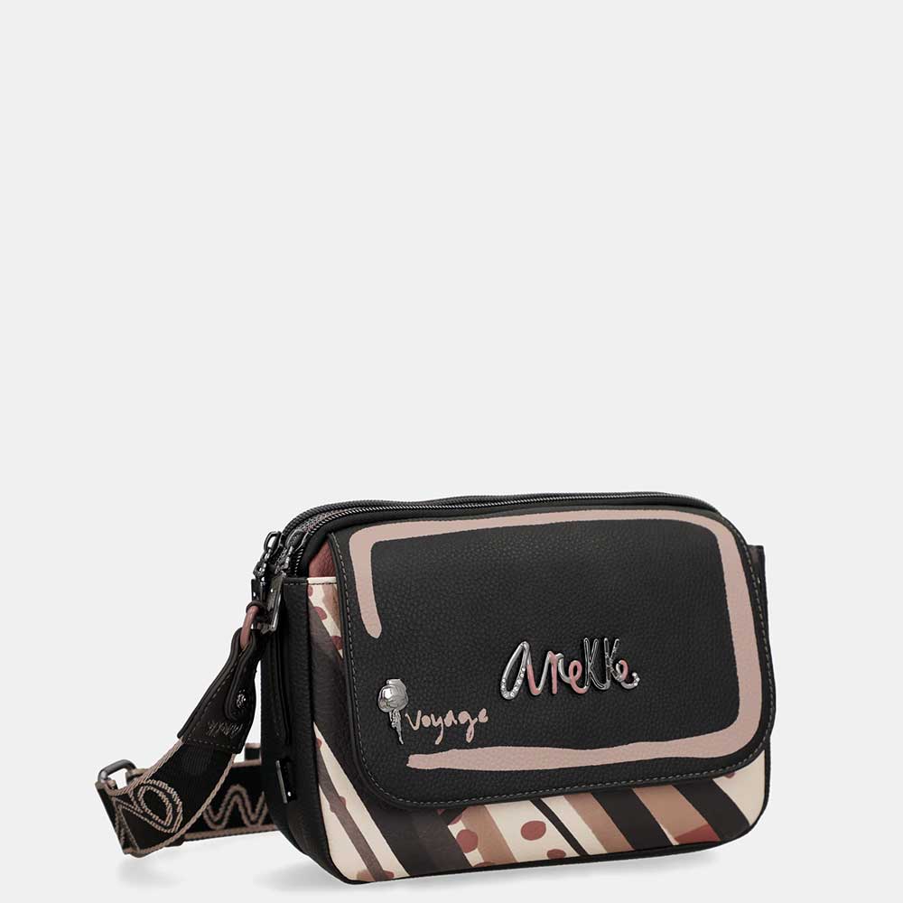 Anekke Tracolla Ovale a Patta | Doppio Scomparto | Collezione Parisian