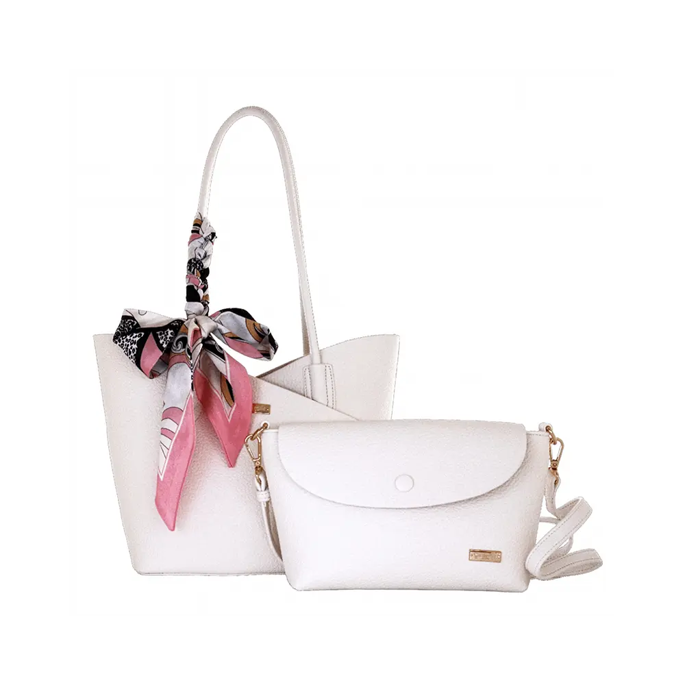 Camomilla Milano | Bag in Bag M Bonbon Bianco | Set Borsa Spalla e Tracollina