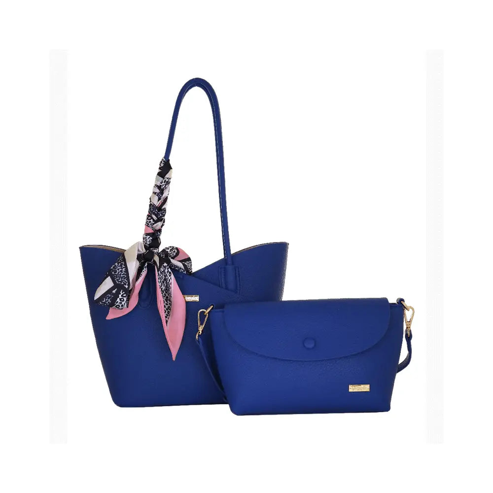 Camomilla Milano | Bag in Bag M Bonbon Blu | Set Borsa Spalla e Tracollina