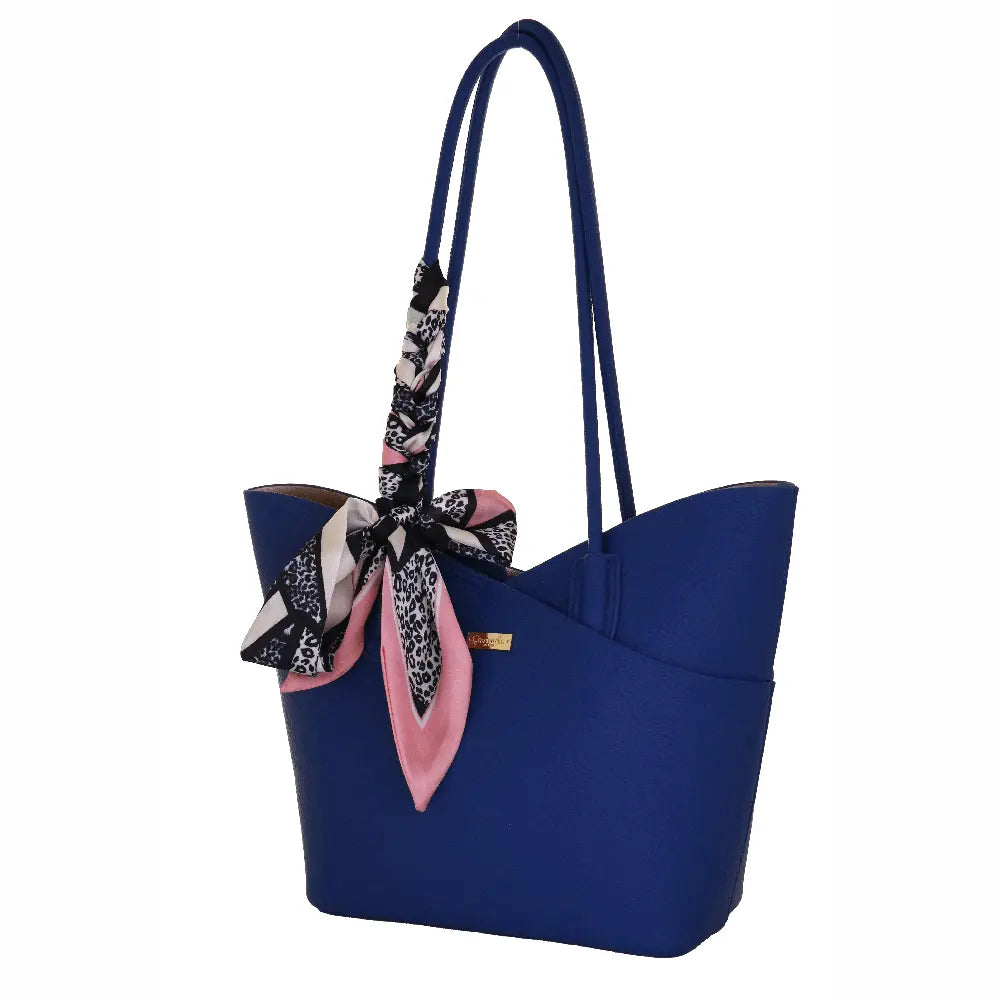 Camomilla Milano | Bag in Bag M Bonbon Blu | Set Borsa Spalla e Tracollina