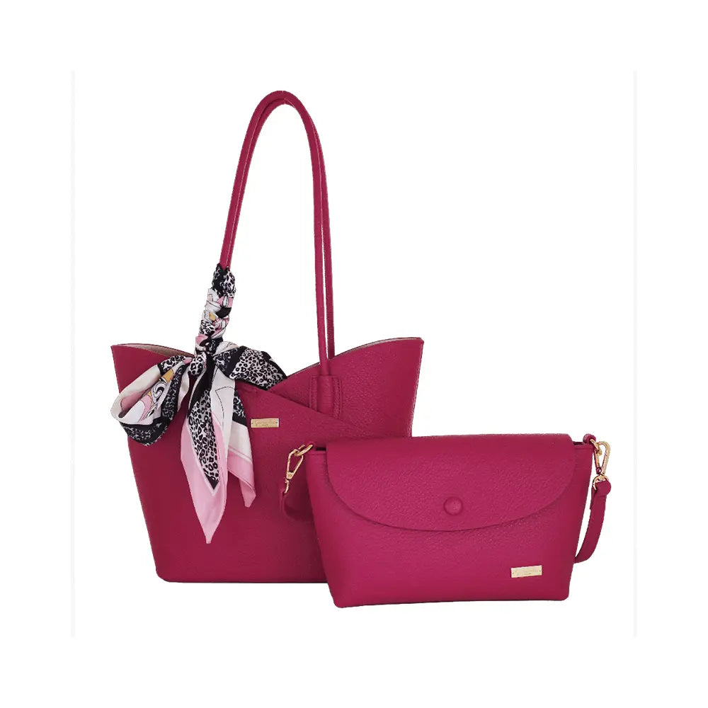 Camomilla Milano | Bag in Bag M Bonbon Fucsia | Set Borsa Spalla e Tracollina