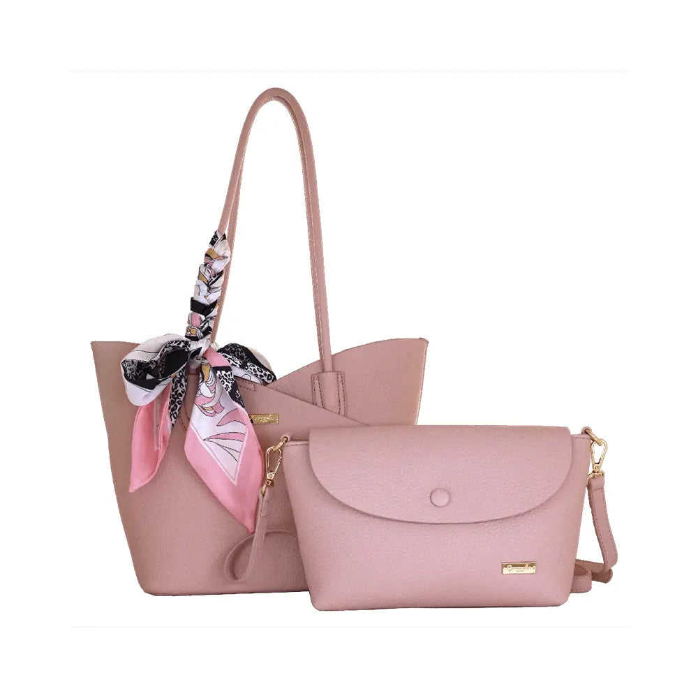 Camomilla Milano | Bag in Bag M Bonbon Rosa | Set Borsa Spalla e Tracollina