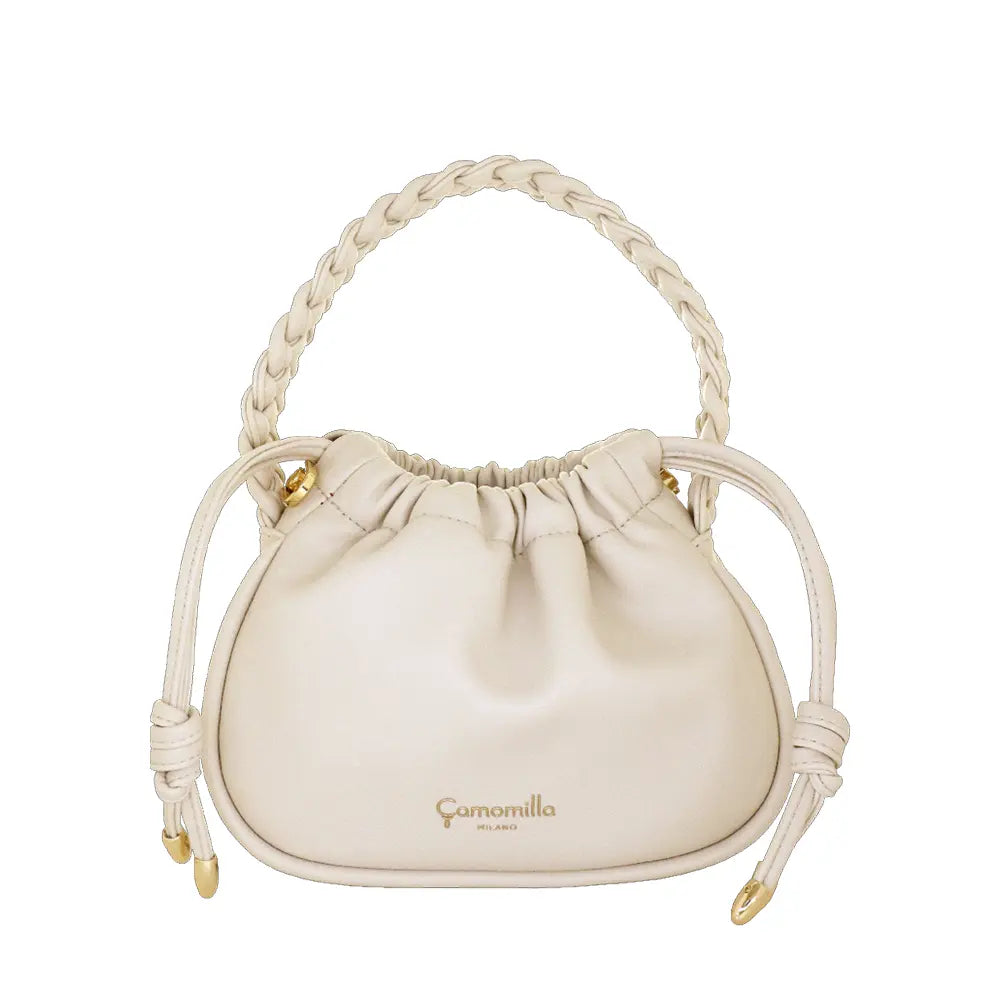 Camomilla Milano | Borsa Mano S Soft Kiss Bianco | Design a Sacchetto con Tracolla
