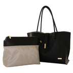 Camomilla Milano | Borsa Spalla Pop Candy Nero | Mix Similpelle Martellata e Liscia
