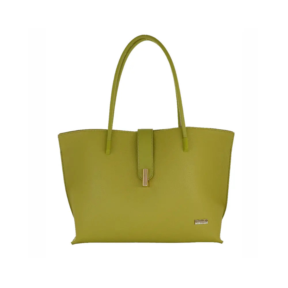 Camomilla Milano | Borsa Spalla Pop Candy Verde | Mix Similpelle Martellata e Liscia