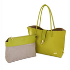 Camomilla Milano | Borsa Spalla Pop Candy Verde | Mix Similpelle Martellata e Liscia
