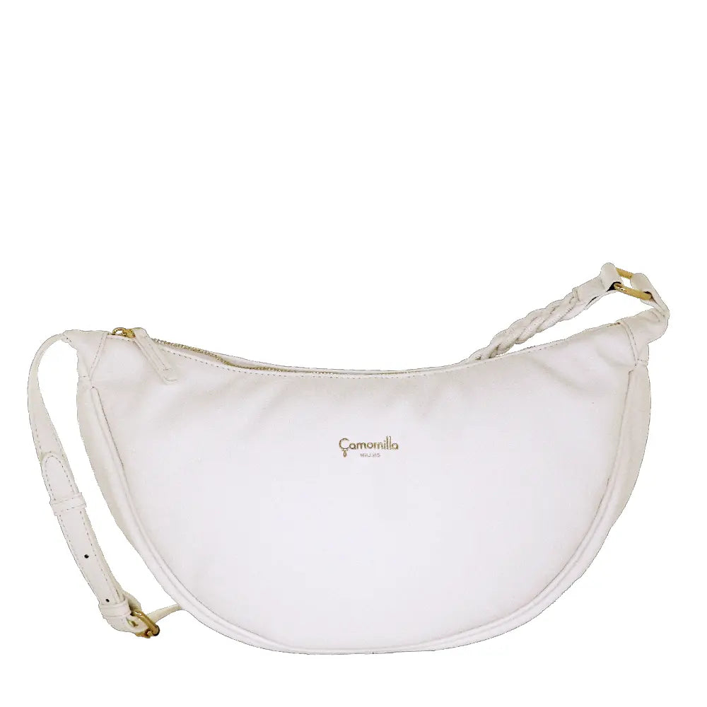 Camomilla Milano | Borsa Tracolla L Jelly Bag Bianco | Design Mezzaluna