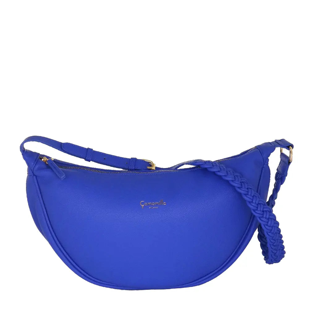 Camomilla Milano | Borsa Tracolla L Jelly Bag Blu | Design Mezzaluna