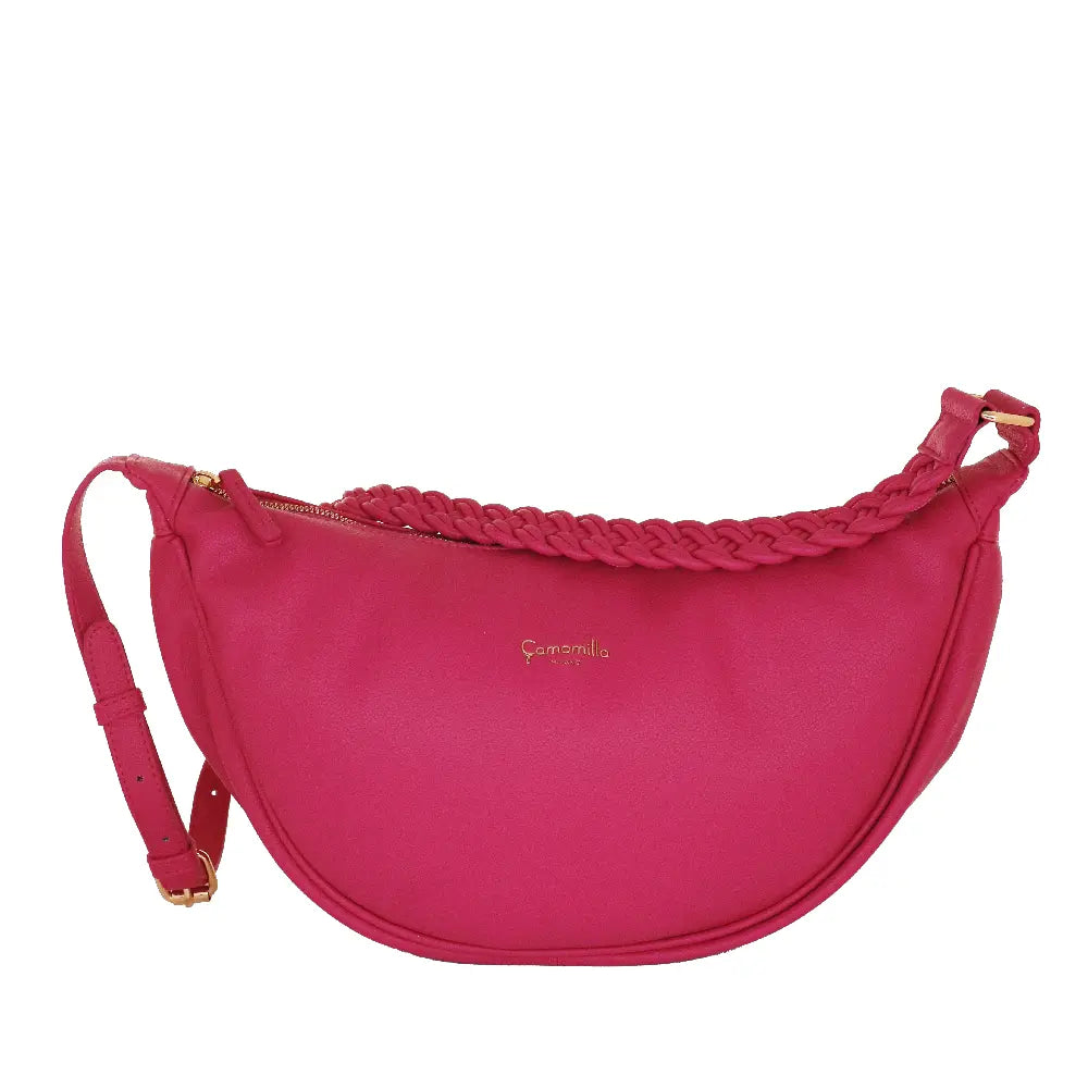 Camomilla Milano | Borsa Tracolla L Jelly Bag Fucsia | Design Mezzaluna