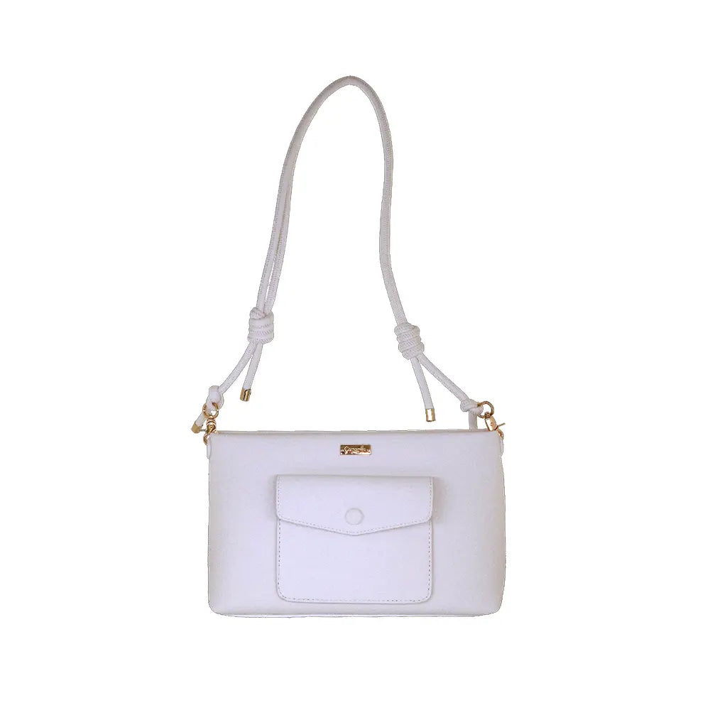 Camomilla Milano | Borsa Tracolla Love Letter Bianca | Tasca a Busta