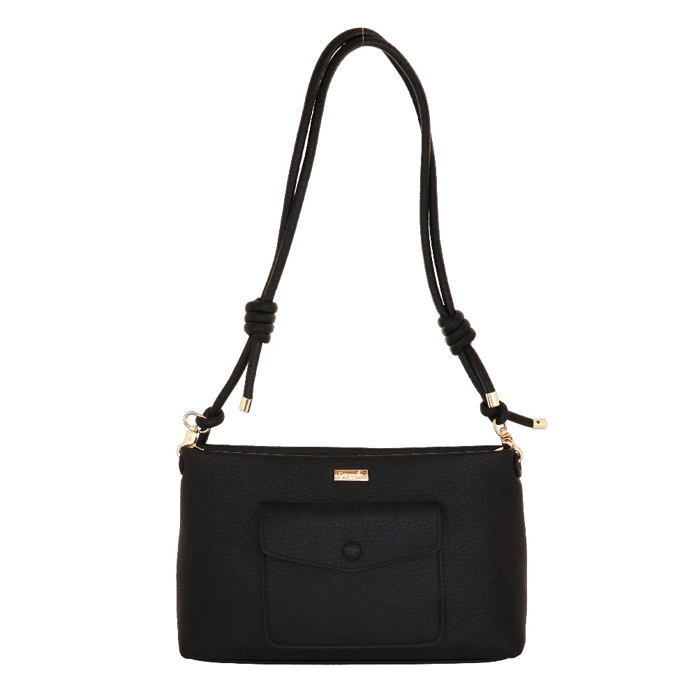 Camomilla Milano | Borsa Tracolla Love Letter Nera | Design a Busta