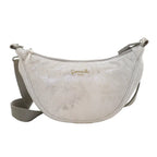 Camomilla Milano | Borsa Tracolla M Lulu Argento | Mezzaluna Scintillante