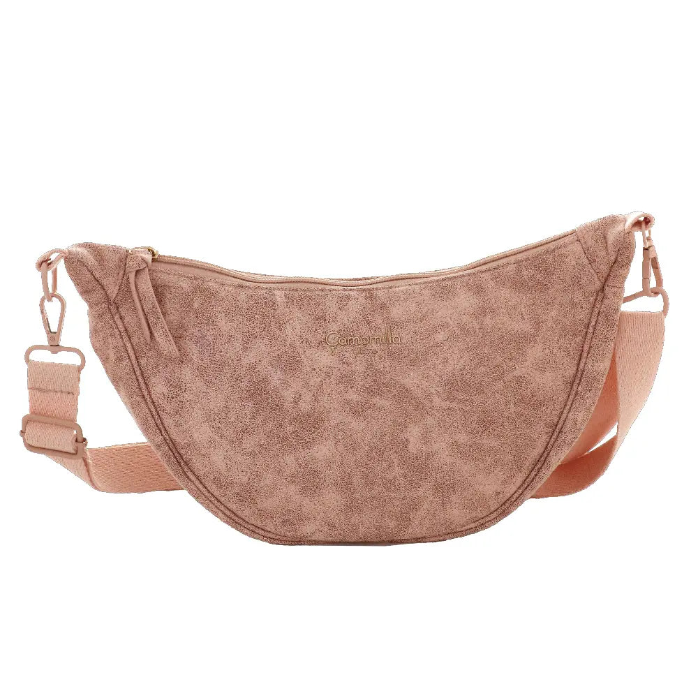 Camomilla Milano | Borsa Tracolla M Lulu Rosa | Mezzaluna Luccicante