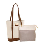 Camomilla Milano | Borsa a Spalla Toffee Bianco | Sportina in Similpelle
