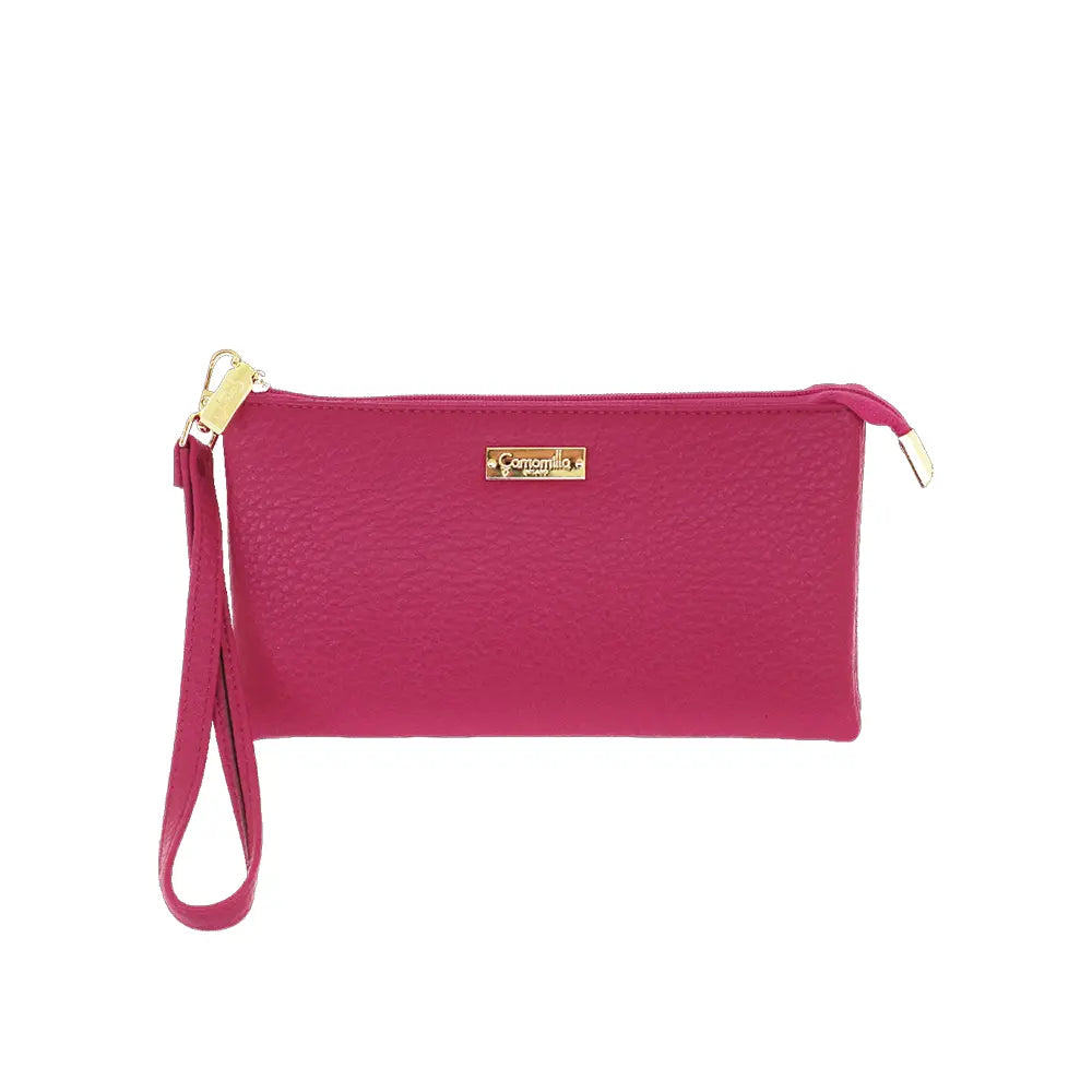 Camomilla Milano | Busta Portafoglio Bonbon Fucsia | Con Porta Carte Estraibile