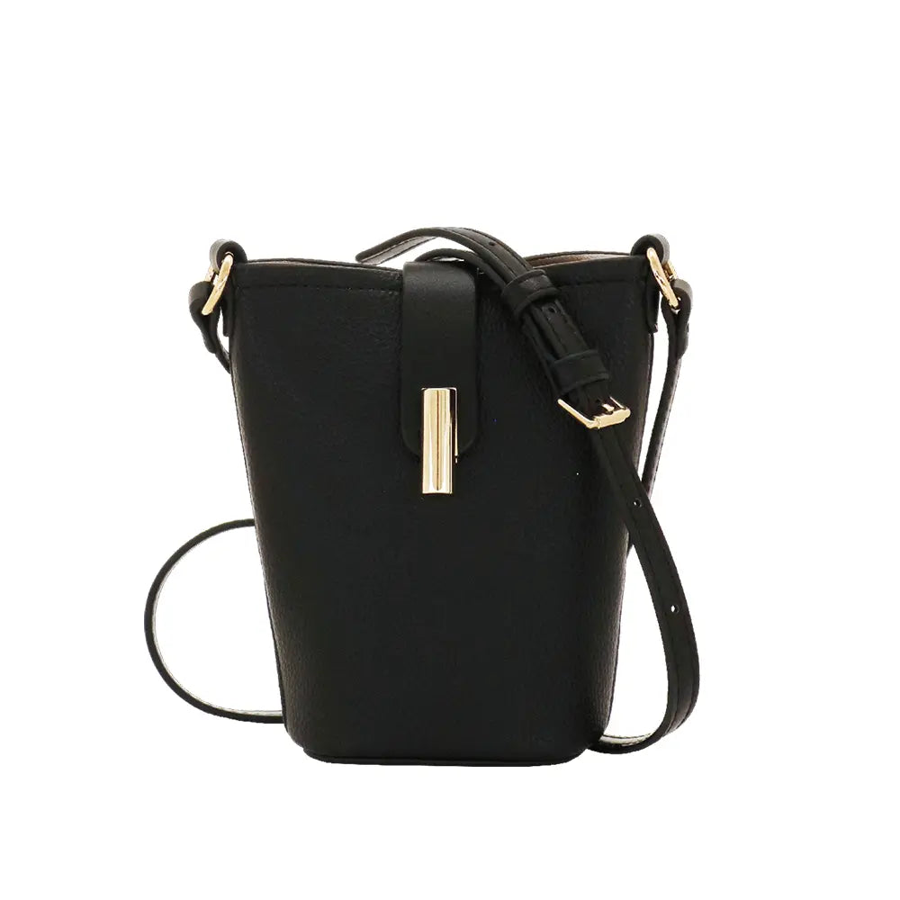 Camomilla Milano | Mini Bag Pop Candy Nero | Tracollina in Similpelle Mix
