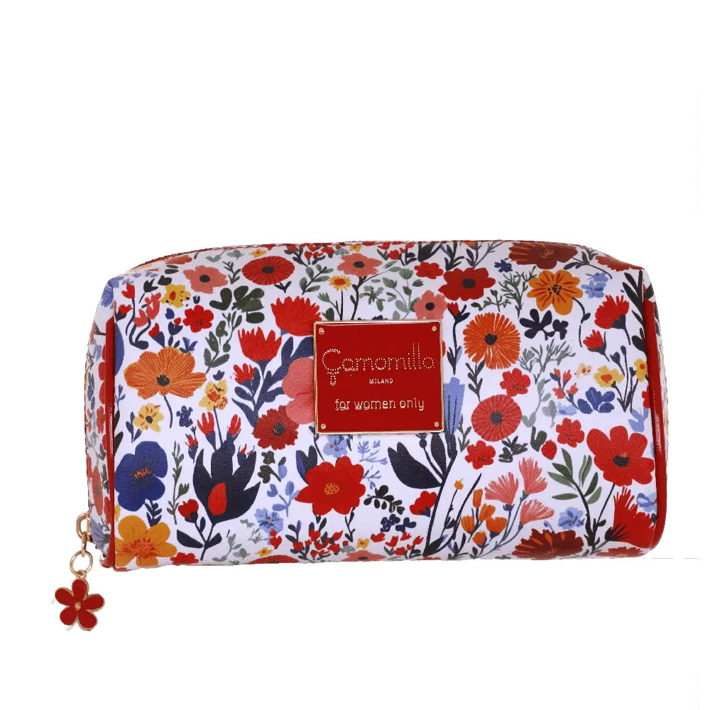 Camomilla Milano | Necessaire M Sweet Bloom Rosso | Beauty Case Floreale e Vichy