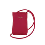 Camomilla Milano | Portacellulare Glassé Fucsia | Pochette con Tracolla Martellata