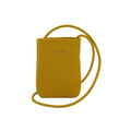 Camomilla Milano | Portacellulare Glassé Giallo | Pochette con Tracolla Martellata