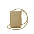 Camomilla Milano | Portacellulare Glassé Oro | Pochette con Tracolla Martellata