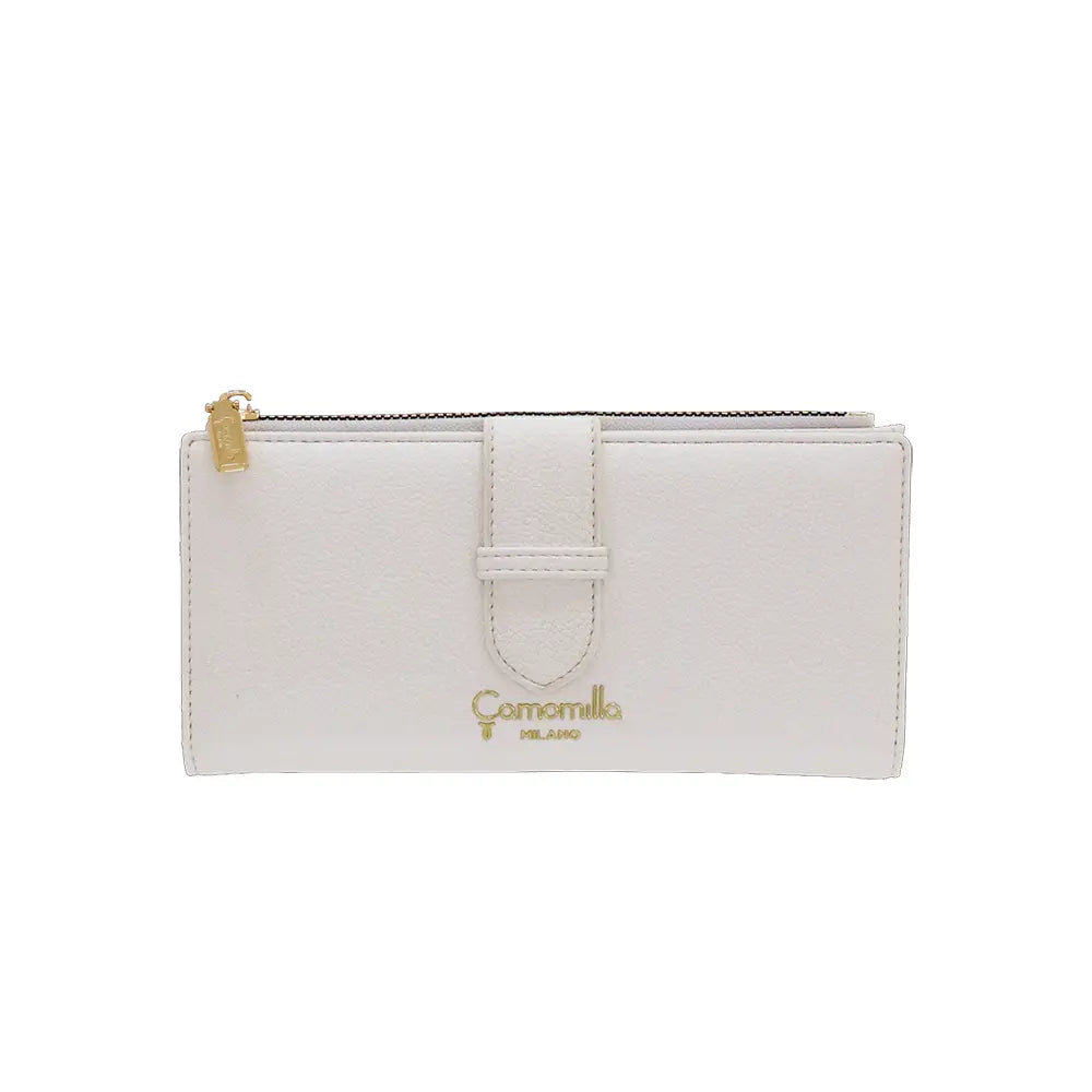 Camomilla Milano | Portafoglio L Jelly Braid Bianco | 12 Slot Carte