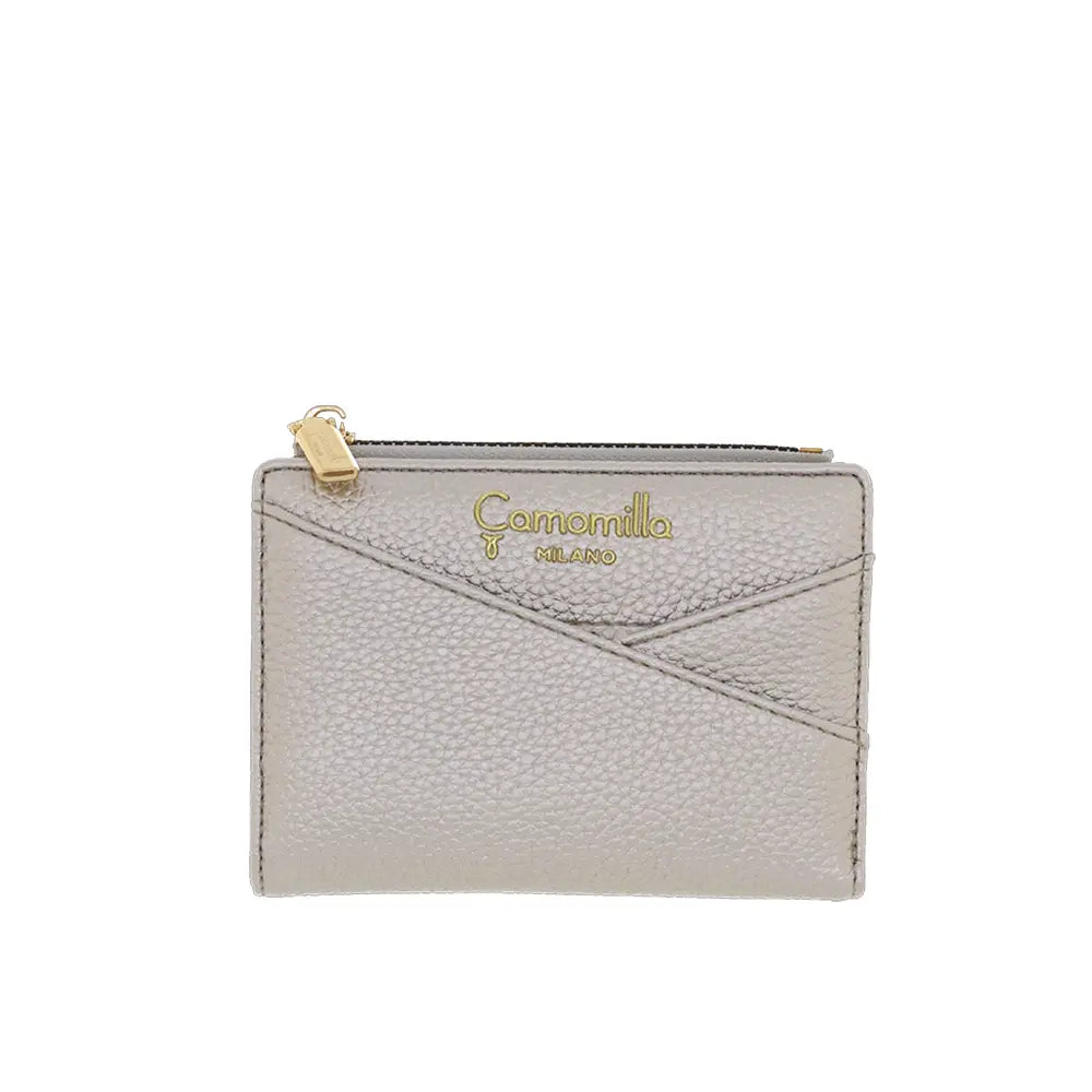 Camomilla Milano | Portafoglio S Glassé Argento | Organizer Compatto Stile Nautico