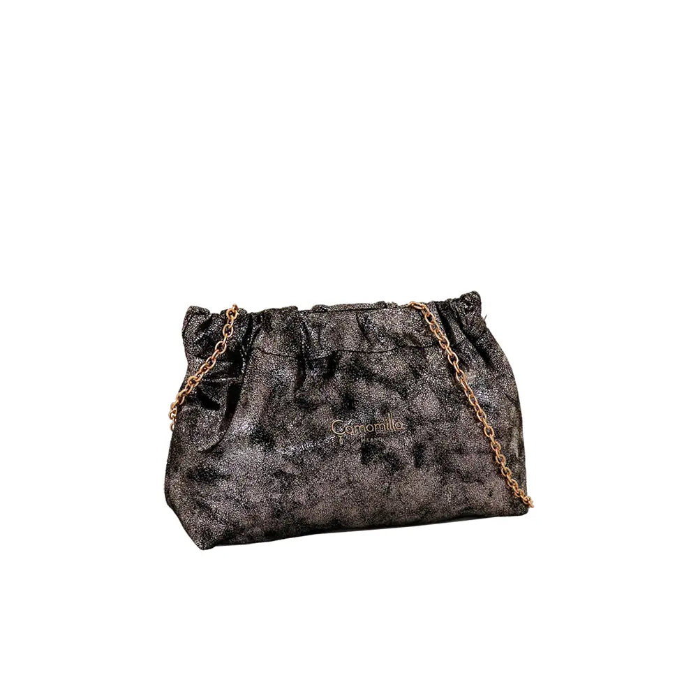Camomilla Milano | Pouch M Lulu Nero | Pochette con Chiusura a Molla