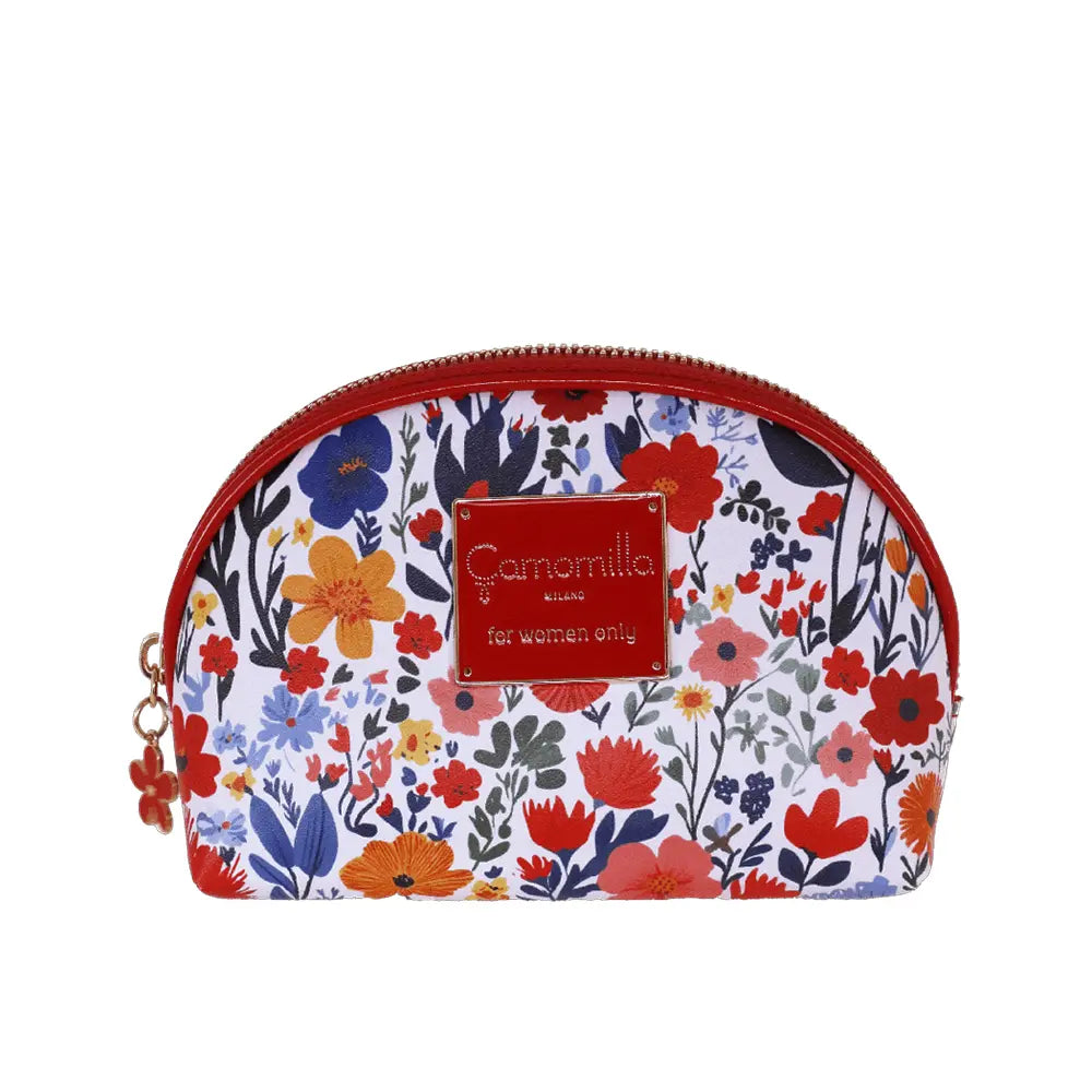 Camomilla Milano | Pouch S Sweet Bloom Rosso | Pochette con Stampa Floreale