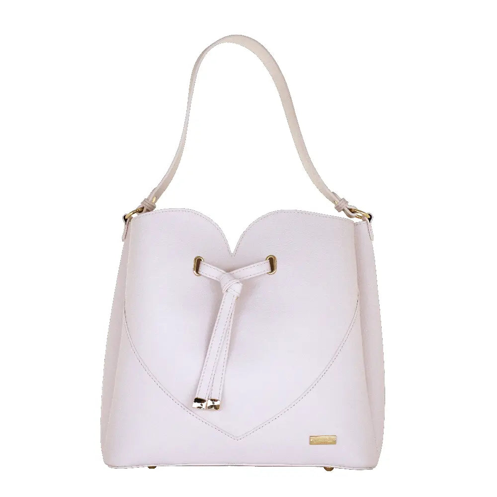 Camomilla Milano | Sacca Spalla L Sweet Love Bianco | Design Romantico con Cuore