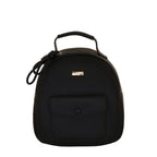 Camomilla Milano | Zaino Love Letter Nero | Backpack in Pelle Sintetica Martellata