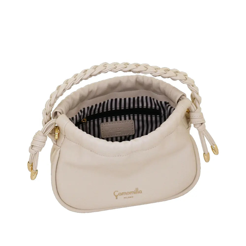 Camomilla Milano | Borsa Mano S Soft Kiss Bianco | Design a Sacchetto con Tracolla