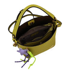 Camomilla Milano | Borsa Secchiello Ice Lolly Verde | Texture Caviar con Charm