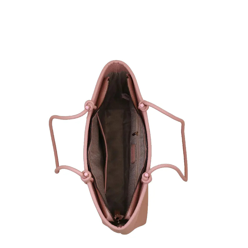 Camomilla Milano | Borsa Spalla Love Letter Rosa | Shopping Bag Martellata