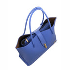 Camomilla Milano | Borsa Spalla Pop Candy Blu | Mix Similpelle Martellata e Liscia