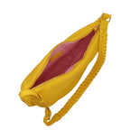 Camomilla Milano | Borsa Tracolla L Jelly Bag Gialla | Mezzaluna Intrecciata