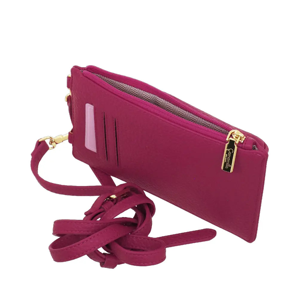 Camomilla Milano | Portacellulare Bonbon Fucsia | Pochette con Tracolla e Slot Carte