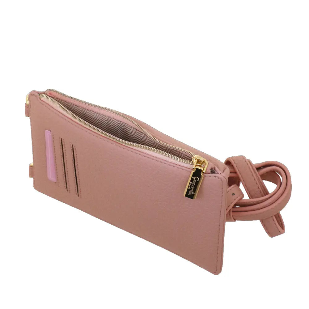 Camomilla Milano | Portacellulare Bonbon Rosa | Pochette con Tracolla e Slot Carte