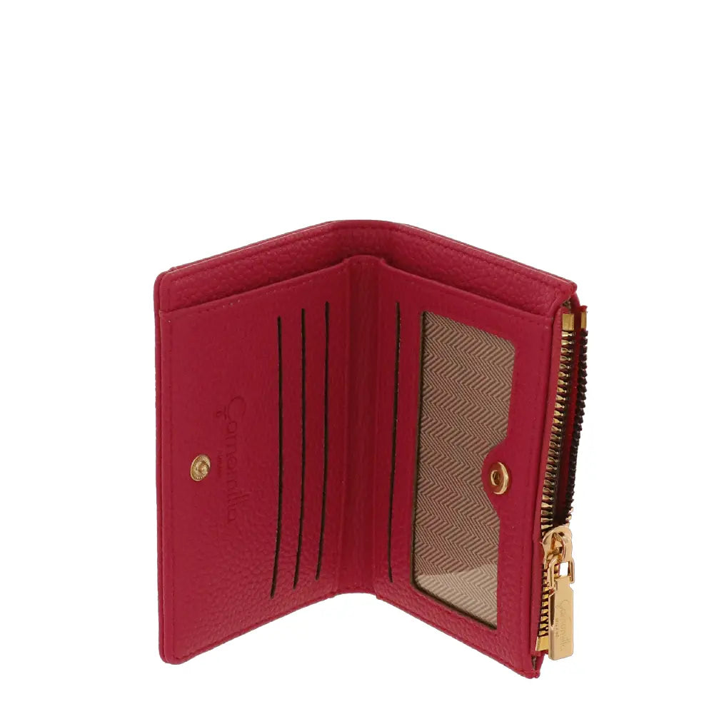 Camomilla Milano | Portafoglio S Glassé Fucsia | Organizer Compatto Stile Nautico