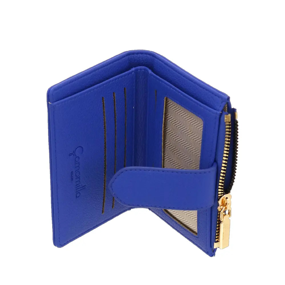 Camomilla Milano | Portafoglio S Jelly Braid Blu | Compatto con Zip