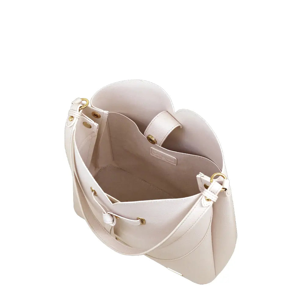 Camomilla Milano | Sacca Spalla L Sweet Love Bianco | Design Romantico con Cuore