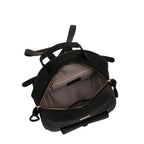 Camomilla Milano | Zaino Love Letter Nero | Backpack in Pelle Sintetica Martellata
