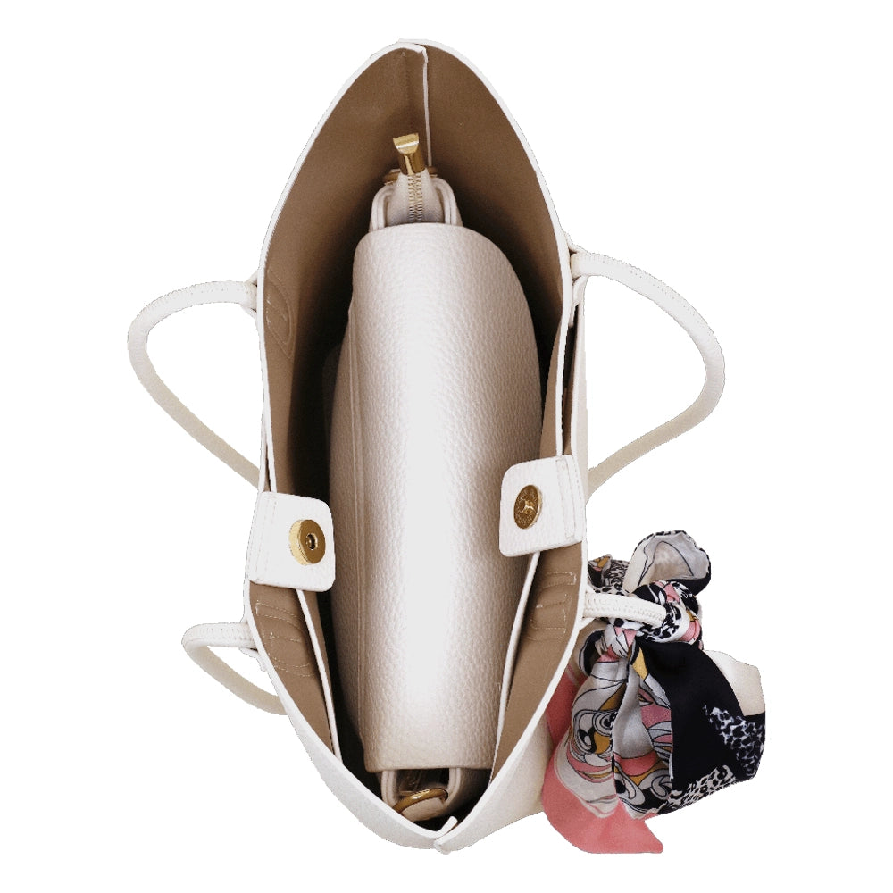 Camomilla Milano | Bag in Bag M Bonbon Bianco | Set Borsa Spalla e Tracollina