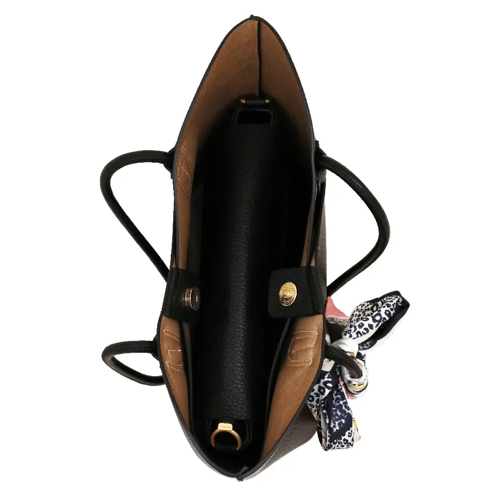 Camomilla Milano | Bag in Bag M Bonbon Nero | Set Borsa Spalla e Tracollina