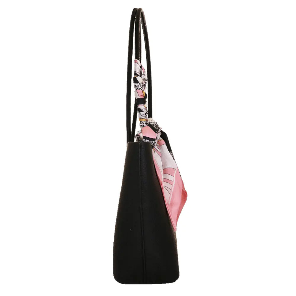 Camomilla Milano | Bag in Bag M Bonbon Nero | Set Borsa Spalla e Tracollina