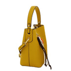 Camomilla Milano | Borsa Secchiello Ice Lolly Giallo | Texture Caviar con Charm