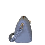 Camomilla Milano | Borsa Spalla Chewing Bag Azzurro | Mini Bauletto Martellato