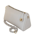 Camomilla Milano | Borsa Spalla Chewing Bag Bianco | Mini Bauletto Martellato