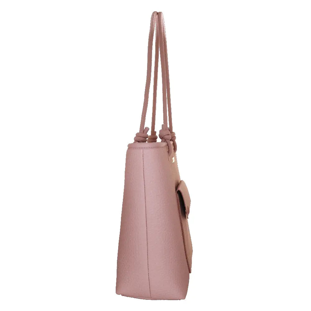 Camomilla Milano | Borsa Spalla Love Letter Rosa | Shopping Bag Martellata